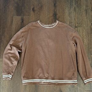 Men's Goodfellow Crewneck Sweatshirt  Brown | Brown Crewneck Sweatshirt |